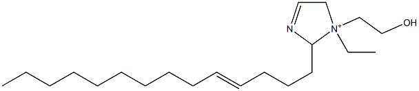 1-Ethyl-1-(2-hydroxyethyl)-2-(4-tetradecenyl)-3-imidazoline-1-ium Struktur