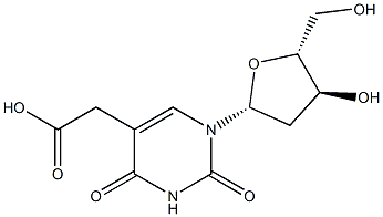 5-(2-Hydroxy-2-oxoethyl)-2'-deoxyuridine Struktur