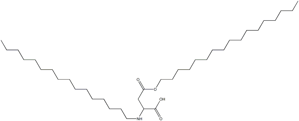 2-Hexadecylamino-3-(heptadecyloxycarbonyl)propionic acid Struktur