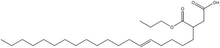 3-(5-Nonadecenyl)succinic acid 1-hydrogen 4-propyl ester Struktur