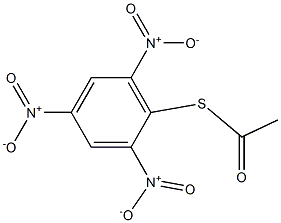 Thioacetic acid S-(2,4,6-trinitrophenyl) ester Struktur