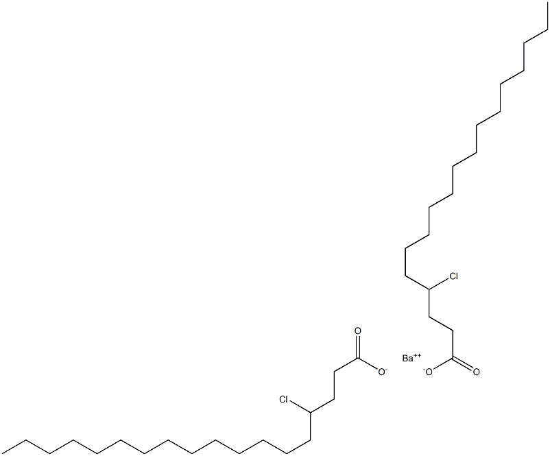 Bis(4-chlorostearic acid)barium salt Struktur