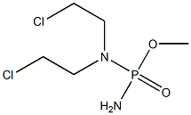 N,N-Bis(2-chloroethyl)diamidophosphoric acid O-methyl ester Struktur