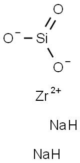 Silicic acid disodiumzirconium(II) salt Struktur