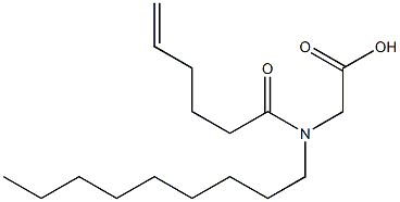 N-(5-Hexenoyl)-N-nonylglycine Struktur