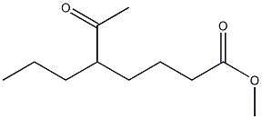 5-Acetylcaprylic acid methyl ester Struktur