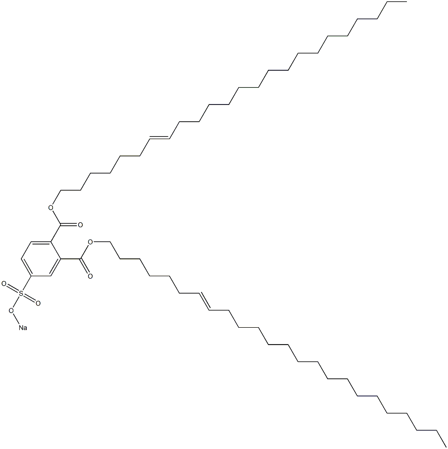 4-(Sodiosulfo)phthalic acid di(7-tetracosenyl) ester Struktur