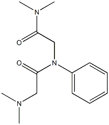 2-Dimethylamino-N-(dimethylcarbamoylmethyl)acetanilide Struktur