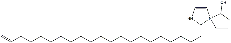 1-Ethyl-2-(20-henicosenyl)-1-(1-hydroxyethyl)-4-imidazoline-1-ium Struktur