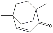 1,5-Dimethylbicyclo[3.2.2]non-3-en-2-one Struktur