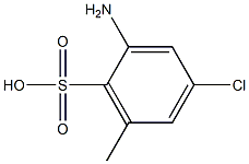 2-Amino-4-chloro-6-methylbenzenesulfonic acid Struktur