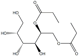 D-Glucitol 1,2-dipropionate Struktur