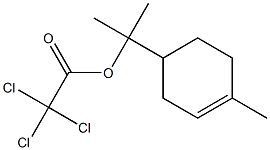 Trichloroacetic acid p-menth-1-en-8-yl ester Struktur