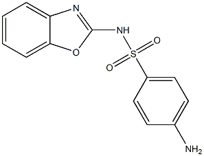 4-Amino-N-(benzoxazol-2-yl)benzenesulfonamide Struktur