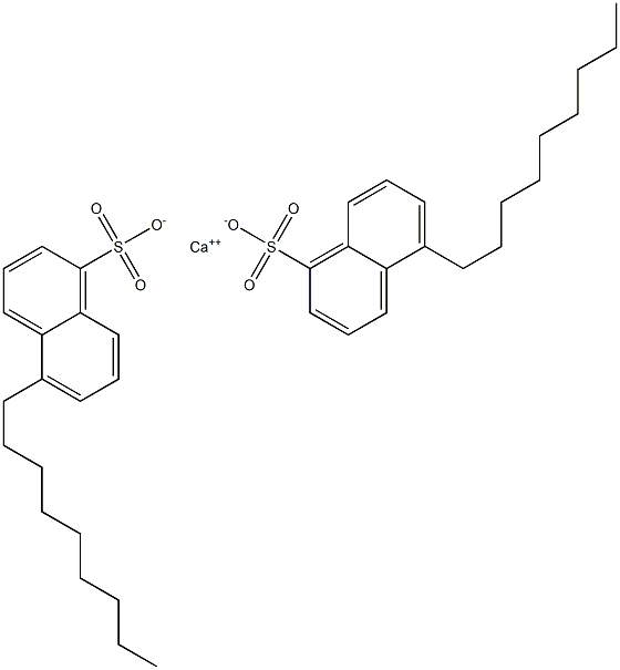 Bis(5-nonyl-1-naphthalenesulfonic acid)calcium salt Struktur