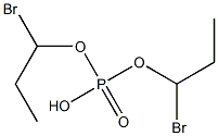 Phosphoric acid hydrogen bis(1-bromopropyl) ester Struktur