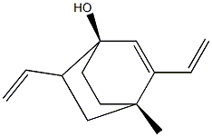 (1S,4S)-4-Methyl-3,6-diethenylbicyclo[2.2.2]oct-2-en-1-ol Struktur