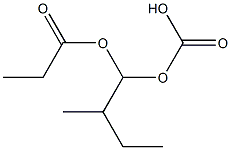 Carbonic acid (1-methylpropyl)(propanoyloxymethyl) ester Struktur