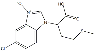 2-[(5-Chloro-1H-benzimidazole 3-oxide)-1-yl]-4-(methylthio)butanoic acid Struktur