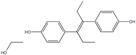 trans-Diethylstilboestrol ethanol Struktur