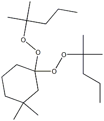 3,3-Dimethyl-1,1-bis(1,1-dimethylbutylperoxy)cyclohexane Struktur