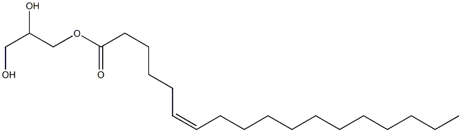 Glycerol 1-[(Z)-6-octadecenoate] Struktur