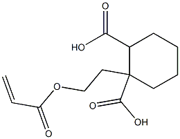 1,2-Cyclohexanedicarboxylic acid hydrogen 1-[2-(acryloyloxy)ethyl] ester Struktur