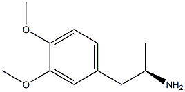 (2R)-1-(3,4-Dimethoxyphenyl)-2-propaneamine Struktur