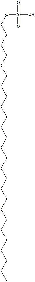 Sulfuric acid hydrogen hexacosyl ester Struktur