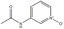 3-(Acetylamino)pyridine 1-oxide Struktur