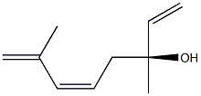 (3S,5Z)-3,7-Dimethyl-1,5,7-octatrien-3-ol Struktur