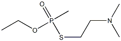 Methylphosphonothioic acid S-[2-(dimethylamino)ethyl]O-ethyl ester Struktur