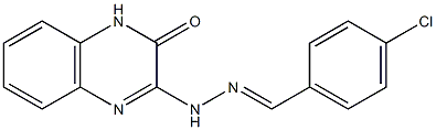 3-[2-(4-Chlorobenzylidene)hydrazino]quinoxalin-2(1H)-one Struktur