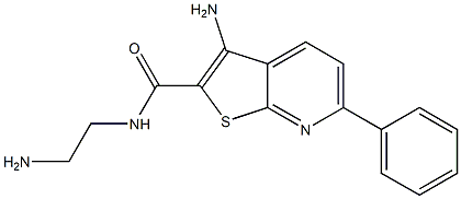 3-Amino-N-(2-aminoethyl)-6-phenylthieno[2,3-b]pyridine-2-carboxamide Struktur