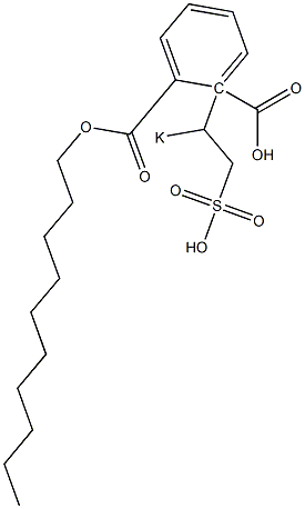 Phthalic acid 1-decyl 2-(1-potassiosulfoethyl) ester Struktur