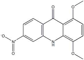 1,4-Dimethoxy-6-nitroacridin-9(10H)-one Struktur