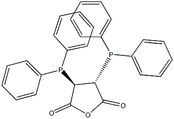 (2R,3R)-2,3-Bis(diphenylphosphino)succinic anhydride Struktur