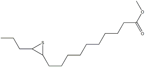 11,12-Epithiopentadecanoic acid methyl ester Struktur