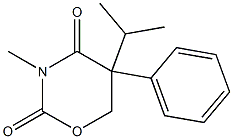 5,6-Dihydro-5-isopropyl-3-methyl-5-phenyl-2H-1,3-oxazine-2,4(3H)-dione Struktur