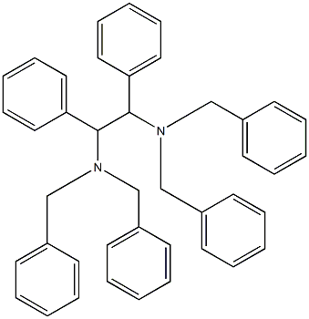 N,N,N',N'-Tetrabenzyl-1,2-diphenylethylenediamine Struktur