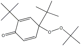 4-(1,1-Dimethylethylperoxy)-2,4-di(1,1-dimethylethyl)-2,5-cyclohexadien-1-one Struktur