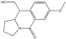 7-Methoxy-10-(hydroxymethyl)-1,2,3,10a-tetrahydropyrrolo[1,2-b]isoquinolin-5(10H)-one Struktur