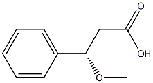 (S)-3-Methoxy-3-phenylpropanoic acid Struktur