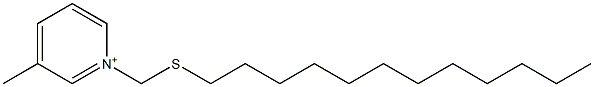 3-Methyl-1-[(dodecylthio)methyl]pyridin-1-ium Struktur