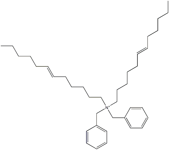 Di(6-dodecenyl)dibenzylaminium Struktur