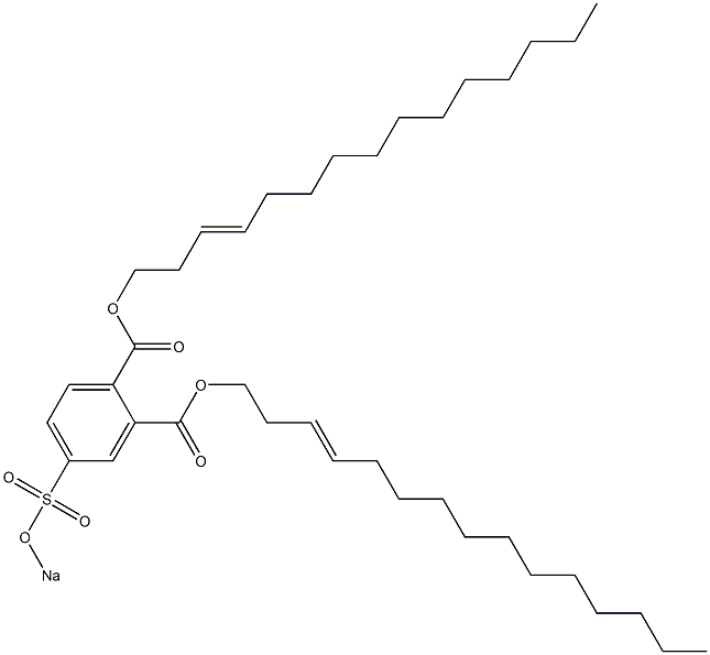 4-(Sodiosulfo)phthalic acid di(3-pentadecenyl) ester Struktur