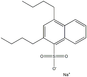 2,4-Dibutyl-1-naphthalenesulfonic acid sodium salt Struktur