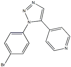 1-(4-Bromophenyl)-5-(4-pyridyl)-1H-1,2,3-triazole Struktur