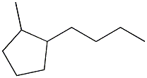 1-Methyl-2-butylcyclopentane Struktur