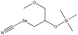 2-Trimethylsiloxy-3-methoxypropyl selenocyanate Struktur